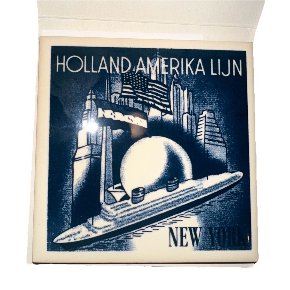 Royal Goedewaagen Delftware Tile with Blue Design